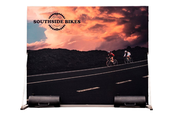 Fabric backwall outdoor