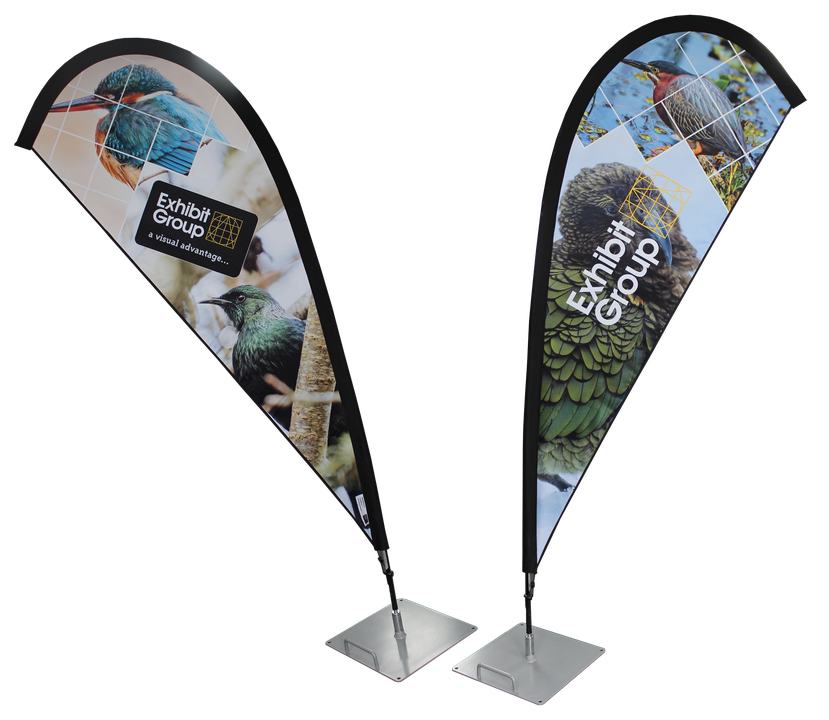Teardrop flags
